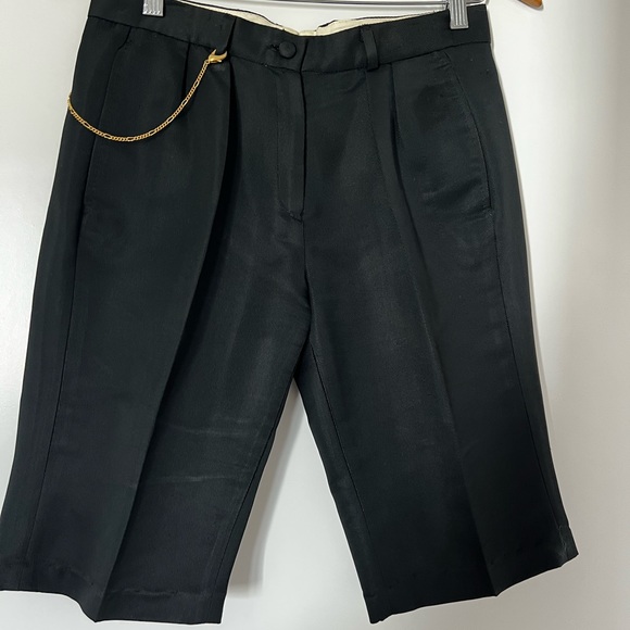 Golden Goose Silk Black Bermuda Shorts